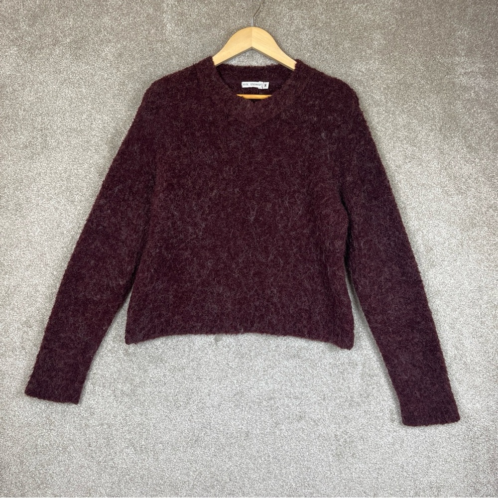 Erik Stewart Sweater Womens Medium Mohair Blend Long Sleeve Pullover- 2278*